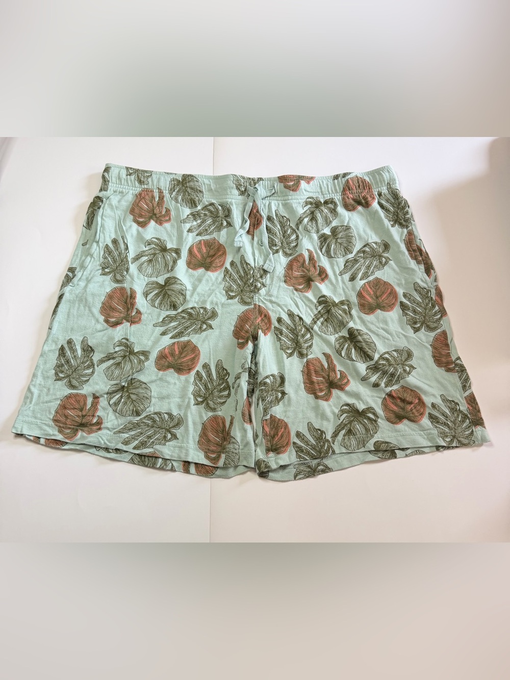 Goodfellow & Co Mint Green Floral Print Shorts